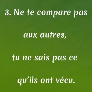 ne te compare pas